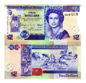D_777485-MLM52088133435_102022-O.jpg Billete De Belice De 2 Dollars 2017, La Reina Elizabeth Il