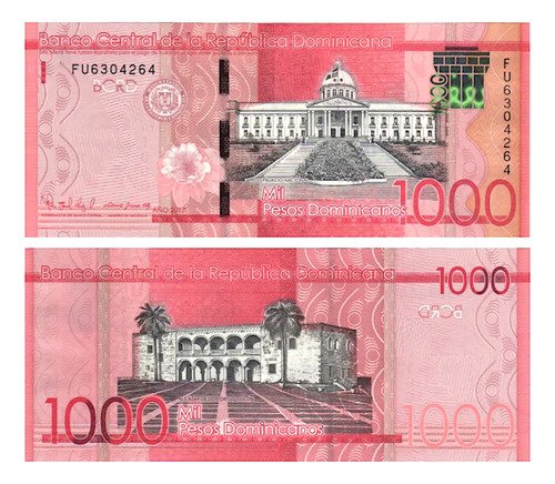Billete De República Dominicana 1000 Pesos Banco Central Nvo