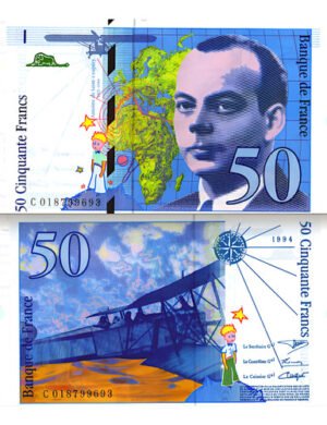 Billete De Francia 50 Francos El Principito Nuevo Sin C 1997