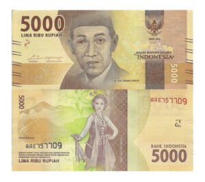 Billete De Indonesia De 5,000 Rupias Dr K.h Idham Chali 2016