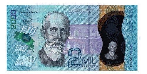 Billete De Costa Rica De 2,000 Colones, Tiburón Toro 2015