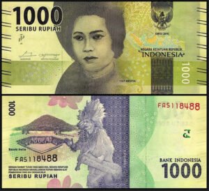 Billete De Indonesia 1,000 Rupiahs Nuevo Sin Circular 2016