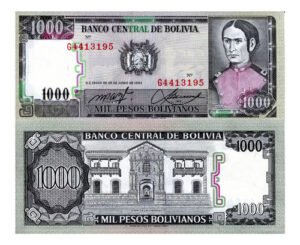 D_825603-MLM48826035372_012022-O.jpg Billete De Bolivia 1,000 Pesos, Nuevo Sin Circular, 1982