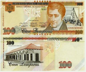 Billete De Honduras De 100 Lempiras, Nuevo Sin Circular 2019