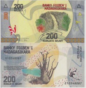 Billete De Madagascar 200 Ariary 2020 Nvo. Sin Circular Rana