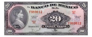 Billete De México  Pesos Josefa Ortiz De D Nvo S Circular