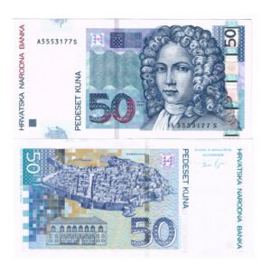 Billete De Croacia 50 Kunas Poeta Ivan Gundulic Nuevo Sin C.