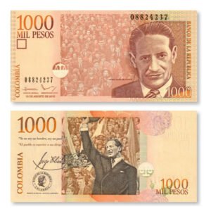 Billete De Colombia 1,000 Pesos Jorge E.gaitán Emitido 2014