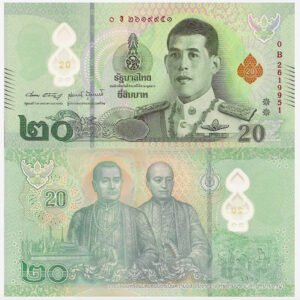 D_841653-MLM50278472938_062022-O.jpg Billete Tailandia 20 Bath Rey M Vajiralongkorn Polímero 2022