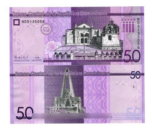 Billete De República Dominicana  2021 1º Catedral America