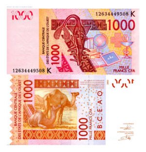 Billete De Senegal 1,000 Francos Camellos Nuevo Sin Circular