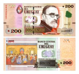 Billete De Uruguay 200 Pesos Figari, Nuevo Sin Circular 2019