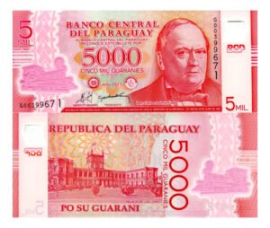 Billete De Paraguay 5,000 Guaranis 2017, Nuevo De Polímero.