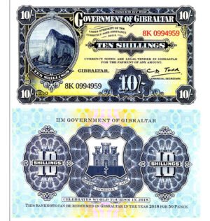Billete De Gibraltar 10 Chelines 2018 Nuevo Sin Circular