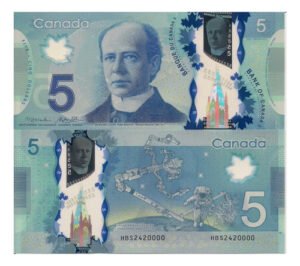 Billete De Canada 5 Dlls Sir Wilfrid Laurier, Polímero Nuevo