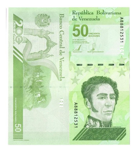 D_860602-MLM69298288938_052023-O.jpg Billete De Venezuela 50 Bolívares Digital 2021 Simón Bolívar