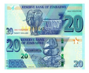 D_860799-MLM50171351584_062022-O.jpg Billete De Zimbabue 20 Dolares, 2020 Nuevo Sin Circular
