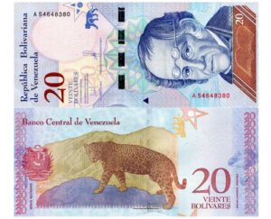 D_862243-MLM49550577752_042022-O.jpg Billete De Venezuela 20 Bolívares, Jaguar 2018