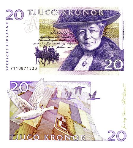 D_873159-MLM72493983610_102023-O.jpg Billete De Suecia 20 Coronas Escritora Selma Lagerlöf Nuevo