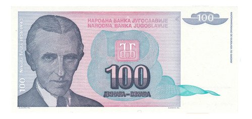 D_876510-MLM100966280198_122025-O.jpg Billetes De Yugoslavia 100 Dinares Nikola Tesla, Museo 1994