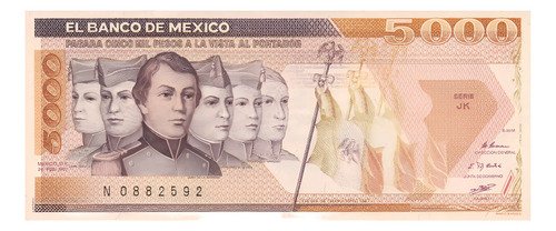 Billete De México ,000 Pesos Niños Héroes Nuevo Sin Circul