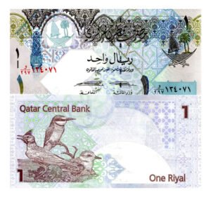 Billete De Qatar De 1 Riyal 2015 Alondra Nuevo Sin Circular