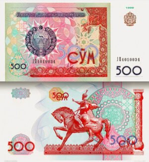D_907164-MLM74944352960_032024-O.jpg Billete De Uzbekistán 500 Som Uzbeko 1999 Nuevo Sin Circular