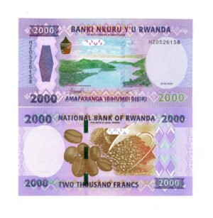 Billete De Ruanda 2.000 Francos Rwandés, Nuevo Sin Circular