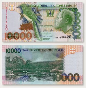 Billete De Santo Tomé Y Príncipe 10,000 Dobras, Nuevo Sin C.