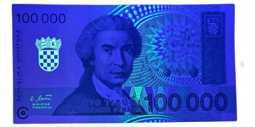 Billete De Croacia 100,000 Dinara R Boskovi Nvo Sin Circular