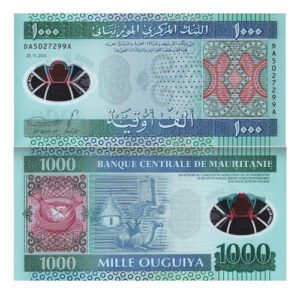 Billete De Mauritania 1000 Ouguiya Camello Polímero Nvo 2014