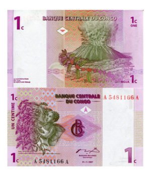 D_950607-MLM48835517018_012022-O.jpg Billete Del Congo 1 Centimo, Cosecha Cafe /volcan-1997