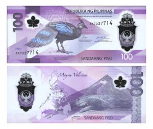 Billete De Filipinas 100 Piso Faisán Polímero Nvo Sin C 2025