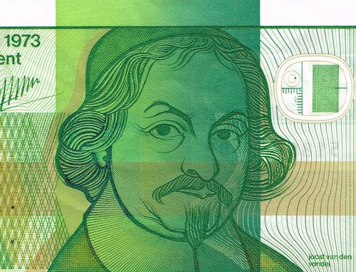 Billete De Holanda 5 Guiden, Poeta Joost Van Den Vondel 1973