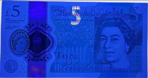 Billete De Inglaterra 5£ R Isabel Il & W. Churchill Pólimero