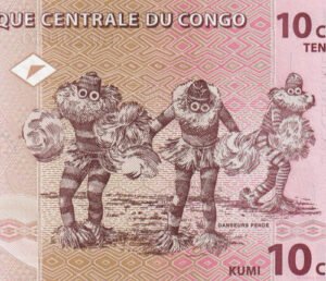 D_971521-MLM84785640372_052025-O.jpg Billete De Congo 10 Céntimos 1997 Máscara De Pende Nuevo S C