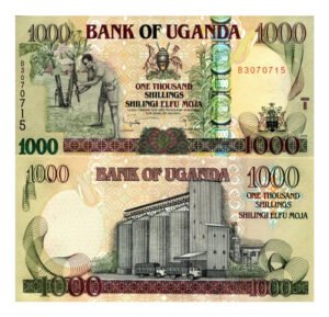 Billete De Uganda 1,000 Chelínes Agricultores 2009 Nuevo S C