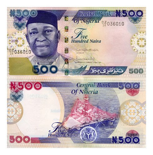 Billete De Nigeria 500 Dr. Nnamdi Azikiwe 2022 Nuevo Sin C.