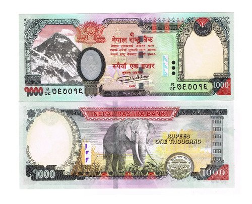 Billete De Nepal 1000 Rupee Monte Everest Nuevo Sin Circular