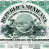 Bono Del Edo. De Tamaulipas $100 De 1903, En Plata Sin Cupón