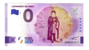 D_614715-MLM72898579581_112023-O.jpg Billete 0 Euro Souven Leonardo Da Vinci Inventos Italia 2022