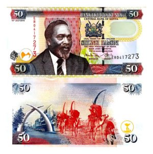 Billete De Kenia 50 Shillings 2010 Nuevo Sin/c Pte. Kenyatta