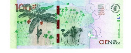 Billete De Colombia De 100,000 Pesos Nuevo Sin Circular 2022