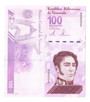Billete De Venezuela 100 Bolívares Digital 2021 Simón Bolíva