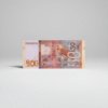 Billete De Santo Tomé Y Príncipe 50 Dobras Mariposa Y Pájaro