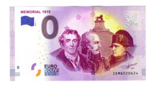 Billete 0 Cero Euro Sou La Batalla De Waterloo Napoleón 2019