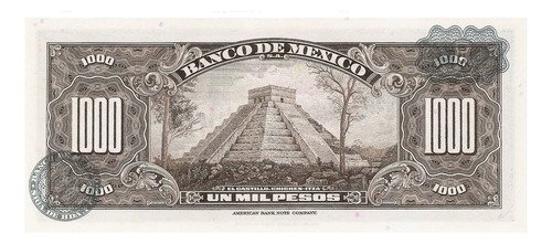 Billete De Mexico $1,000 Pesos, Cuauhtémoc Nuevo Sin C. 1974