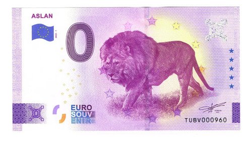 D_652489-MLM69433123712_052023-O.jpg Billete 0 Cero Euro Souv. Aslan León De Narnia, Turquía 2022