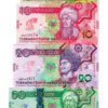 Colección 6 Billetes De Turkmenistán: 1, 5, 10, 20, 50 Y 100