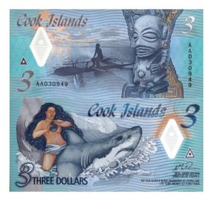 D_667687-MLM95270792071_102025-O.jpg Billete De Islas Cook 3 Dolar, Nuevo 2021, Polímero Oceanía
